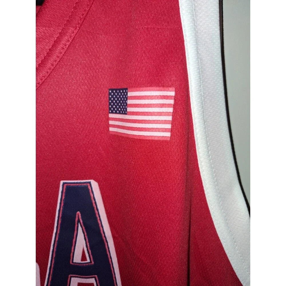 USA Basketball Anthony Edwards #5 Jersey Red Made in USA Adult Small S